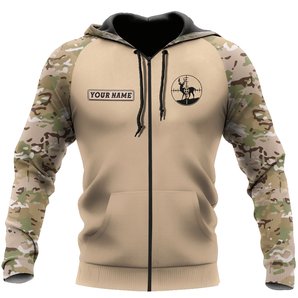 Customized Your Name And Team's Name Hunting Season 3D All Over Printed Unisex Shirts