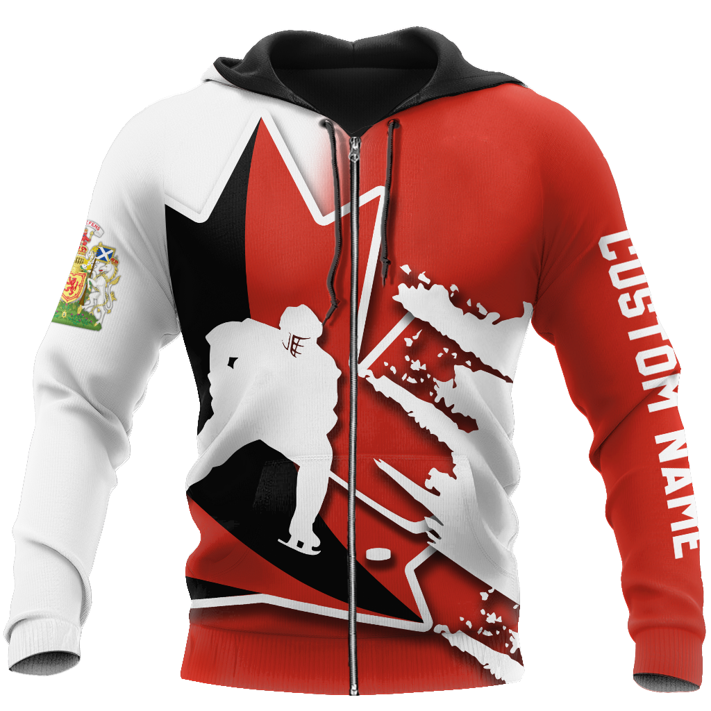 3D All Over Printed Hockey Canada Unisex Shirts VP25022102 Custom Name XT
