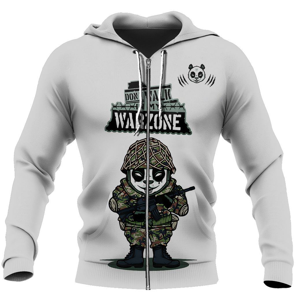 Don't walk in my warzone NNKPD4-Apparel-NNK-Zip-Up Hoodie-S-Vibe Cosy™