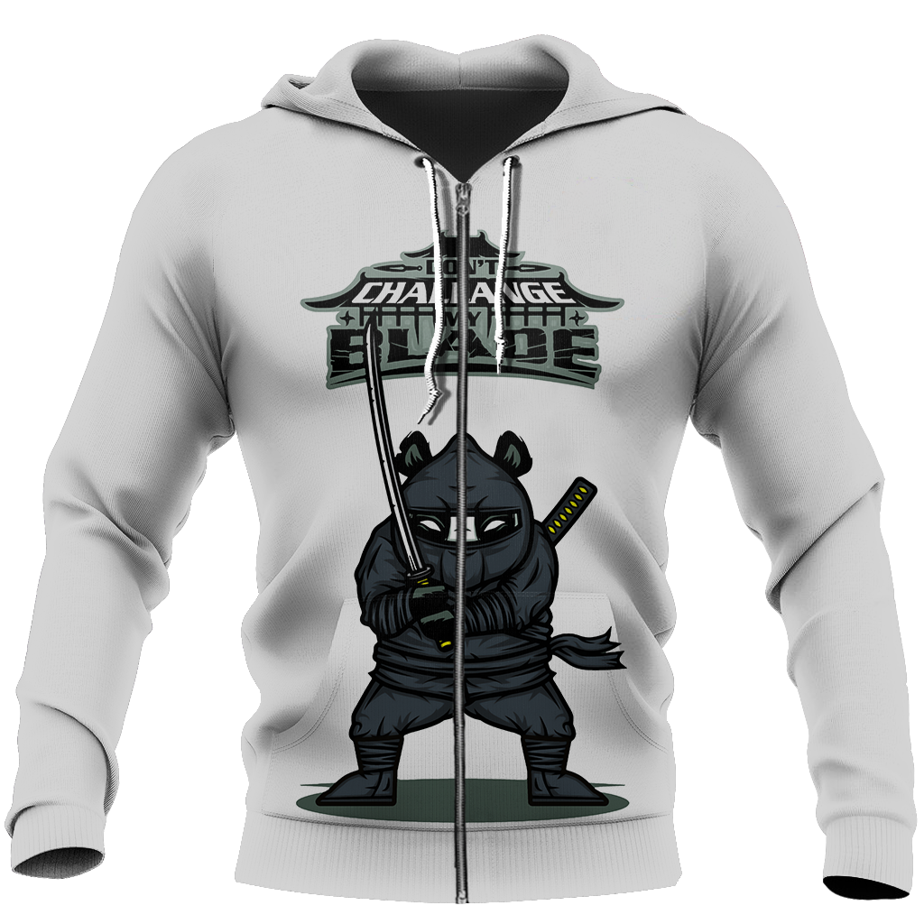 Don't challange my blade NNKPD8-Apparel-NNK-Zipper Hoodie-S-Vibe Cosy™