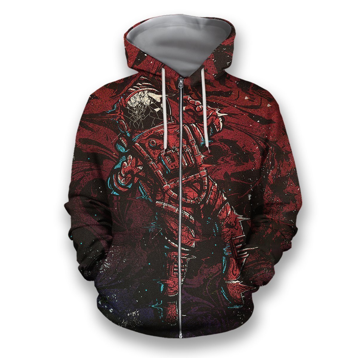3D all over print astronaut in space-Apparel-HbArts-Zip-Hoodie-S-Vibe Cosy™