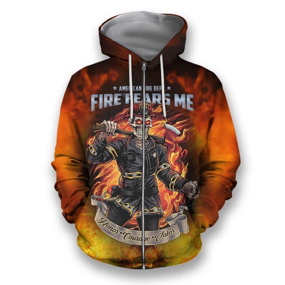 All over print fire fighter clothes-Apparel-HbArts-Zip-Hoodie-S-Vibe Cosy™