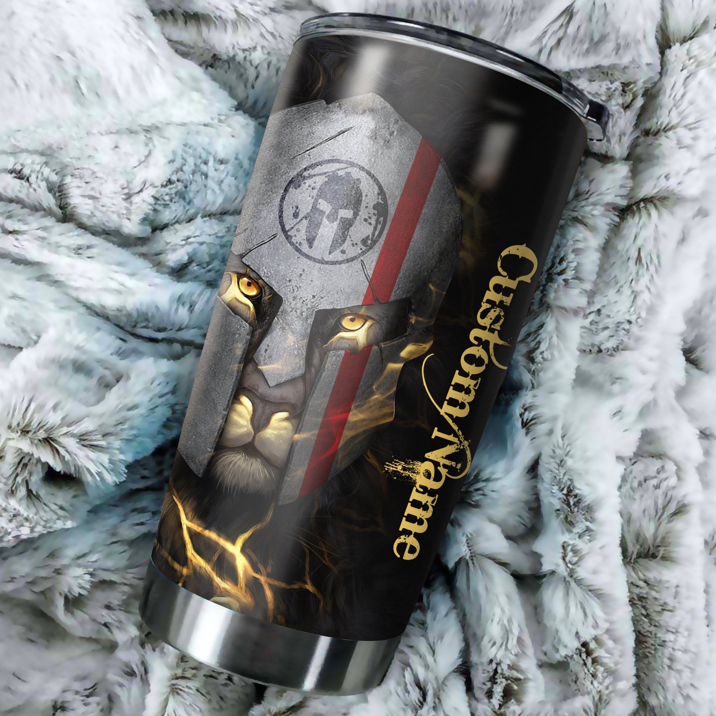 Lion Warrior Custom Name Tumblers