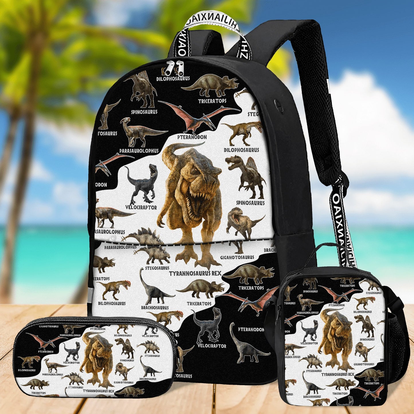 Dinosaur World 3D Design Printed Backpack