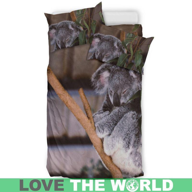 AUSTRALIA KOALA BEDDING SET 01 S12-BEDDING SETS-HP Arts-Bedding Set - Beige - AUSTRALIA KOALA BEDDING SET 02 S12-Twin-Vibe Cosy™