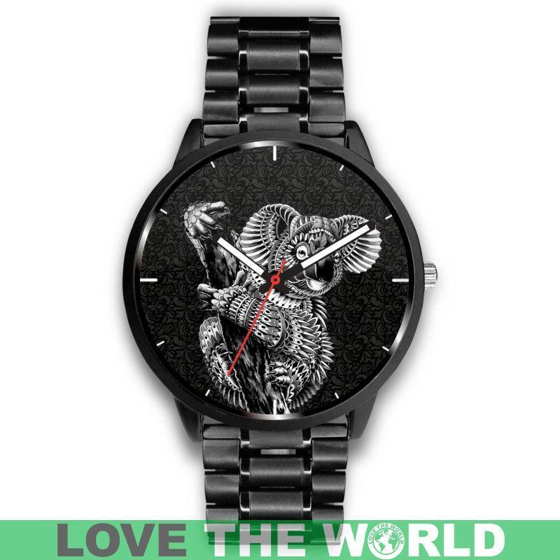 AUSTRALIA KOALA LEATHER/STEEL WATCHES T1-LEATHER-STEEL WATCHES-HP Arts-Mens 40mm-Metal Mesh-Vibe Cosy™