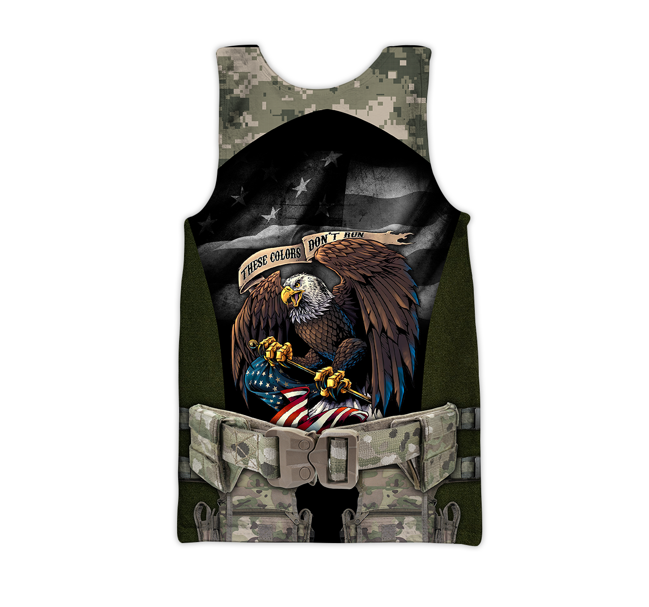 Army Veteran Our Flag Does Not Fly Because The Wind 3d shirts