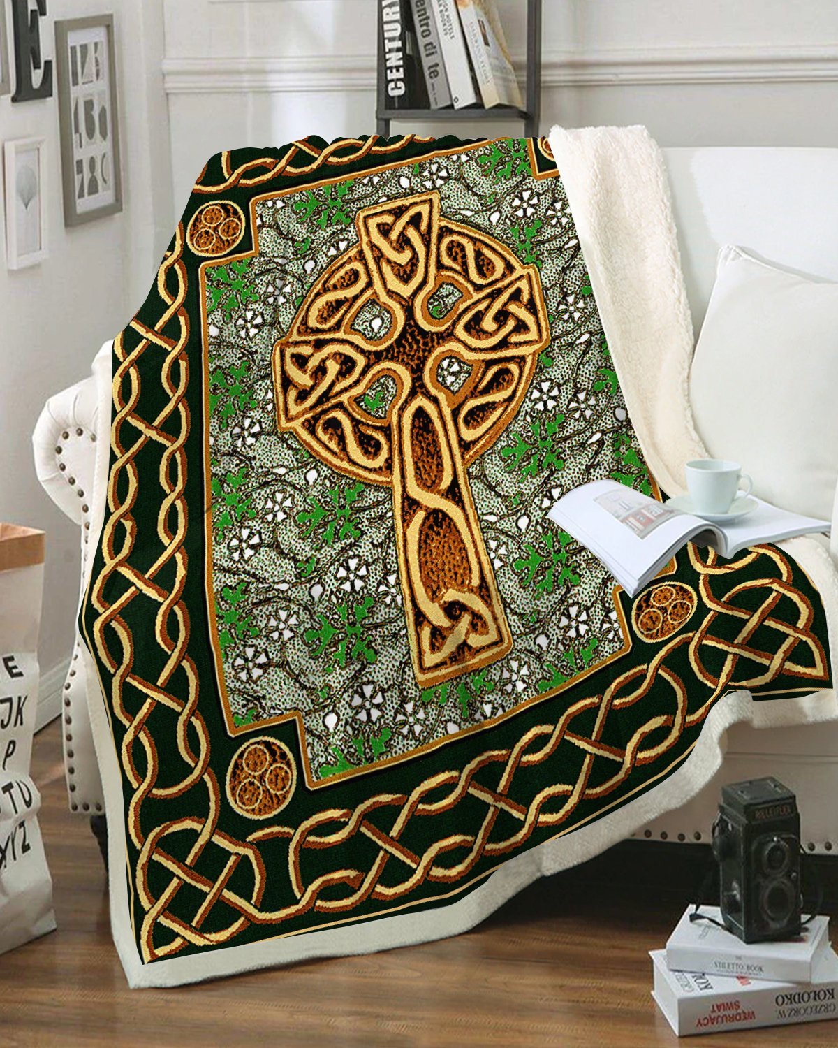 Celtic Compass 3D All Over Printed Blanket