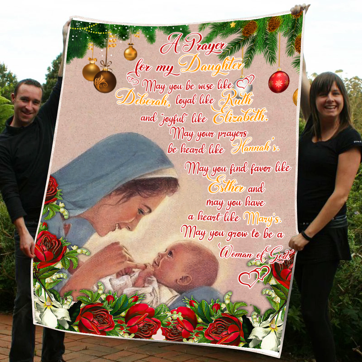 To My Daughter Sherpa Blanket
