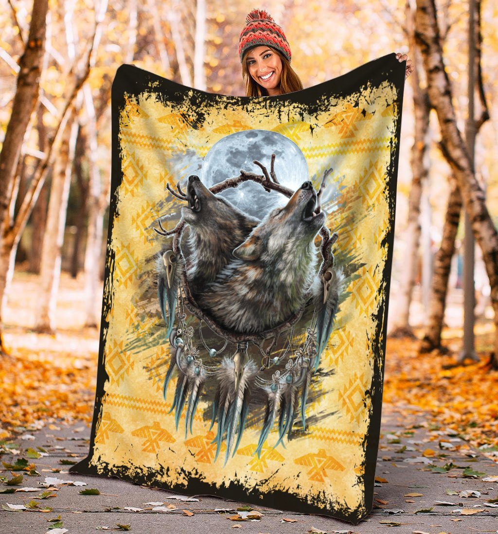 Wolf 3D All Over Printed Blanket