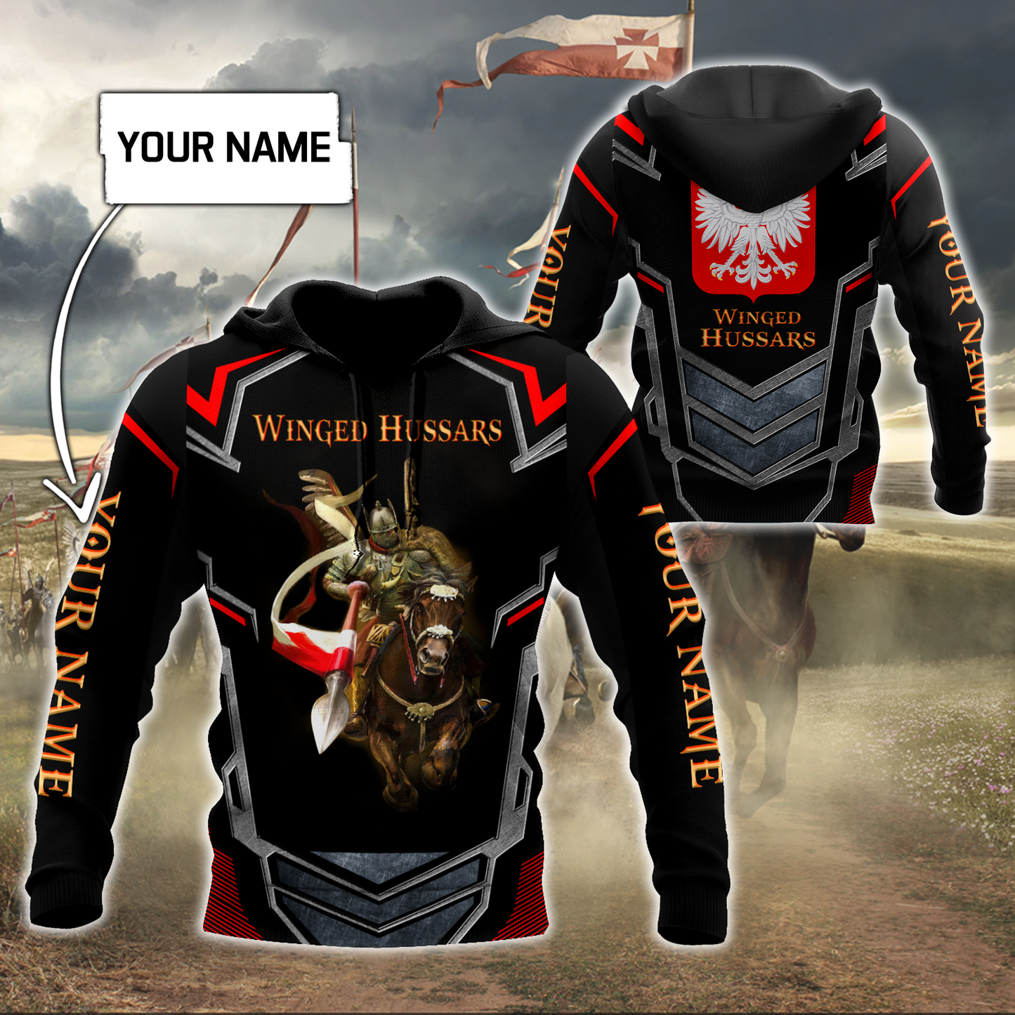 Premium Polish Winged Hussars 3D All Over Printed Shirts No 10