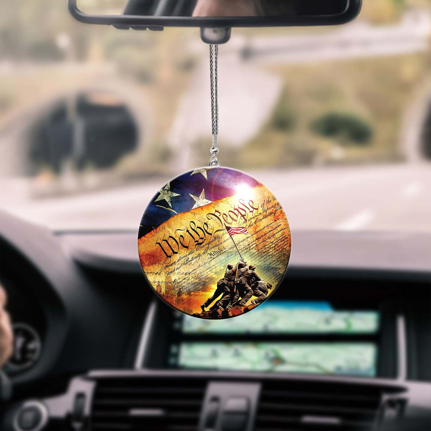 US Veteran Unique Design Car Hanging Ornament