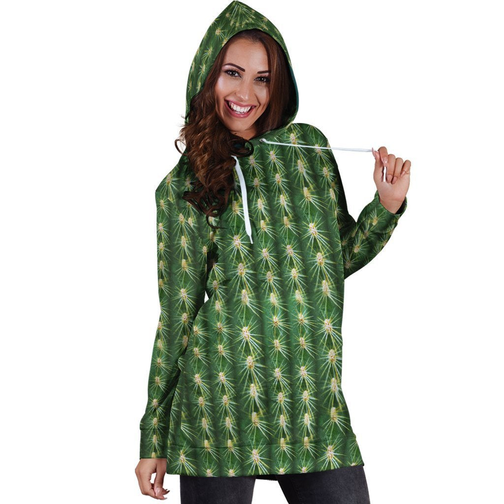 Amazing Cacti Hoodie Dress-Apparel-NTH-Hoodie Dress-S-Vibe Cosy™