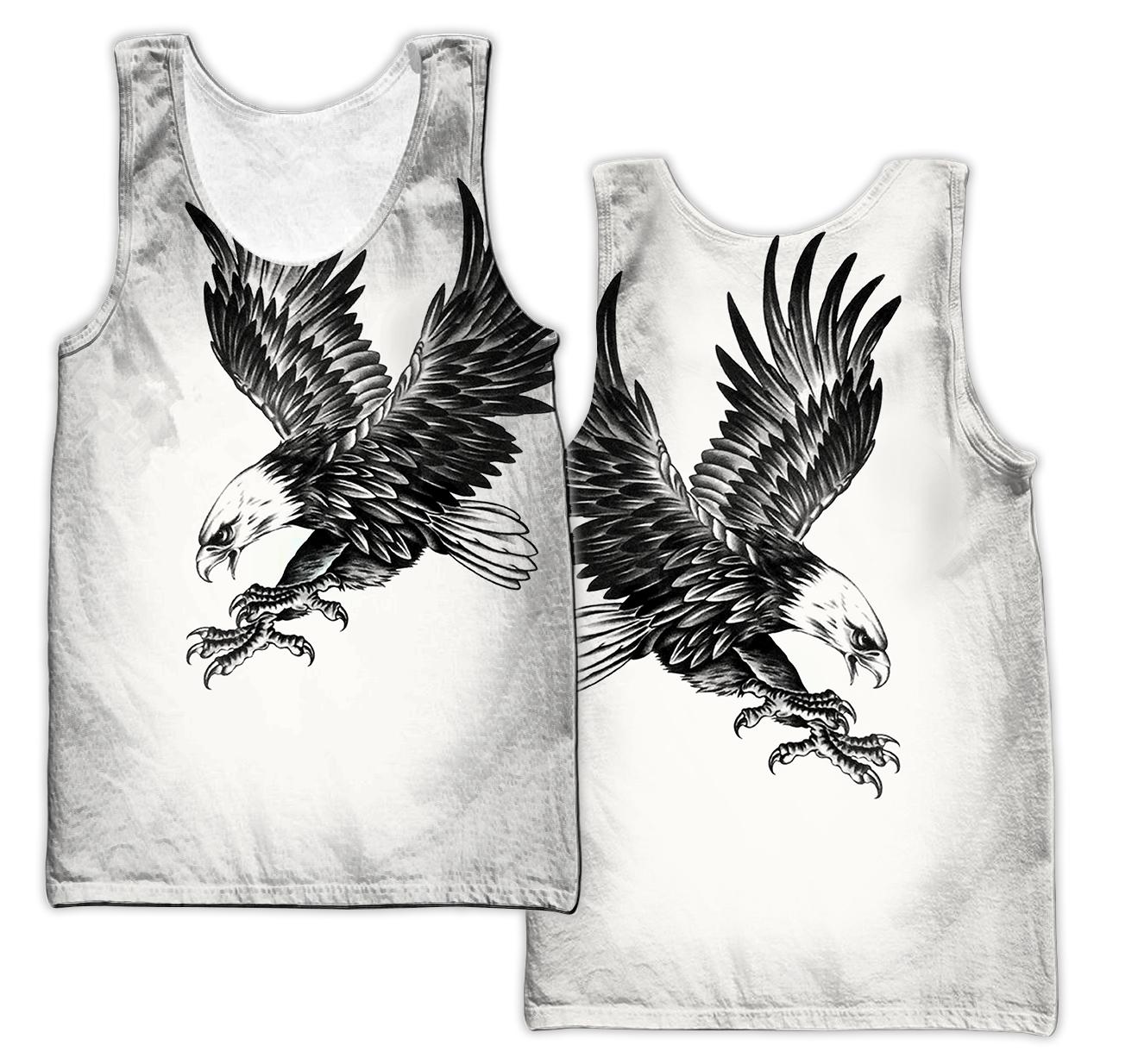 Eagle Tatoo Hoodie 3D All Over Printed Shirts For Men Pi15072003-HUM