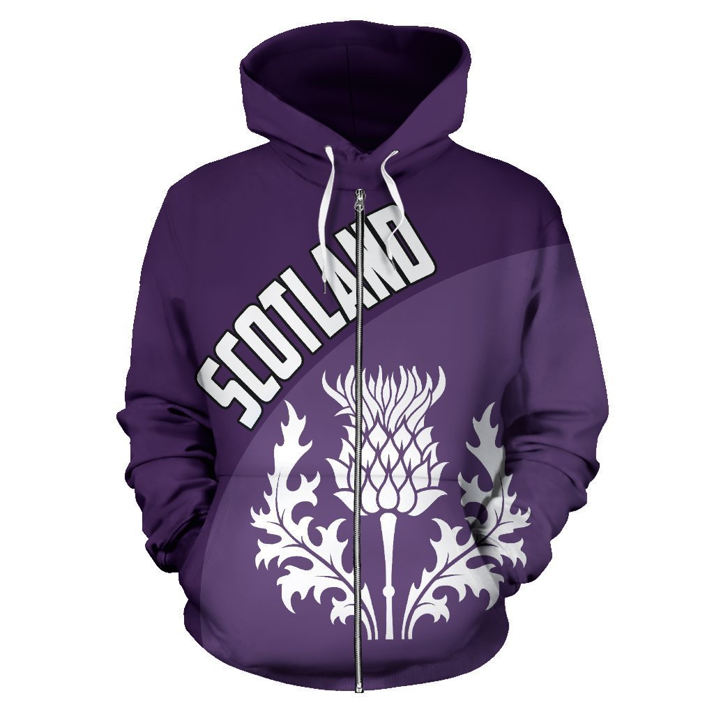 Scotland Hoodie - Wave Flag-Apparel-HD09-Zip Hoodie-S-Vibe Cosy™