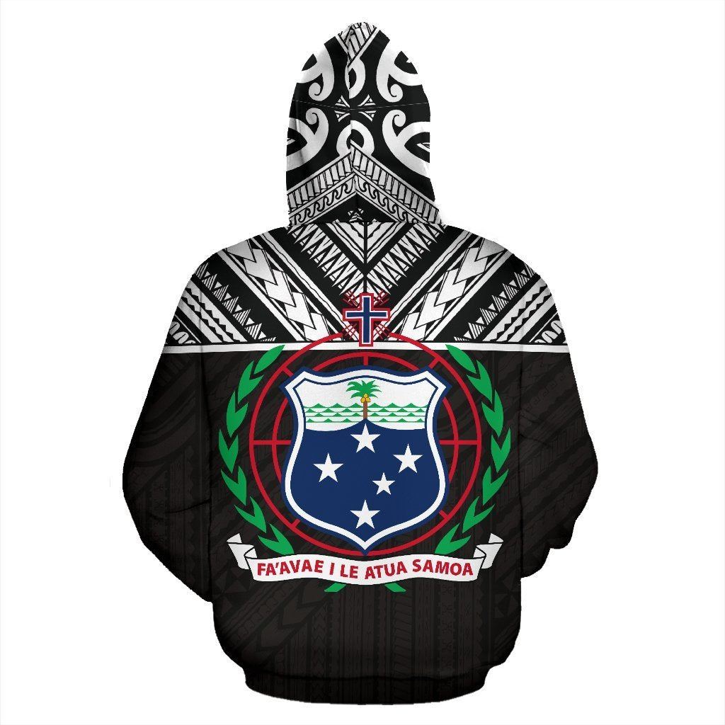 American Samoa And Samoa All Over Hoodie - PL-ALL OVER PRINT HOODIES (P)-PL8386-Hoodie-S-Black-Vibe Cosy™