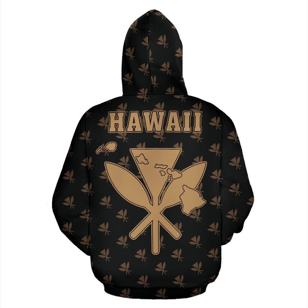 Hawaii King Kanaka Maoli Golden Hoodie - AH J1-Apparel-Phaethon-Hoodie-S-Vibe Cosy™