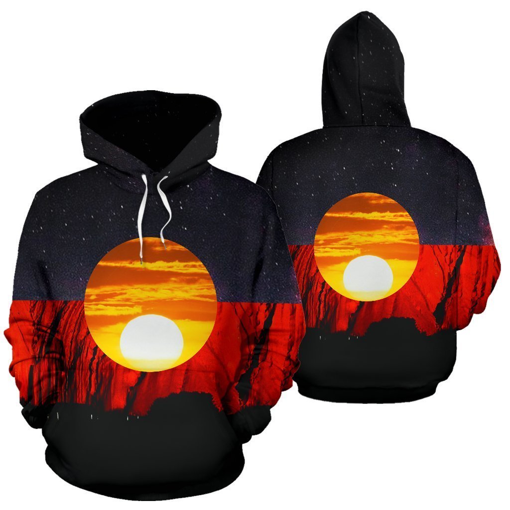 Hoodie Australia Aboriginal Flag™ K5 -NNK1810 - Amaze Style™-Apparel