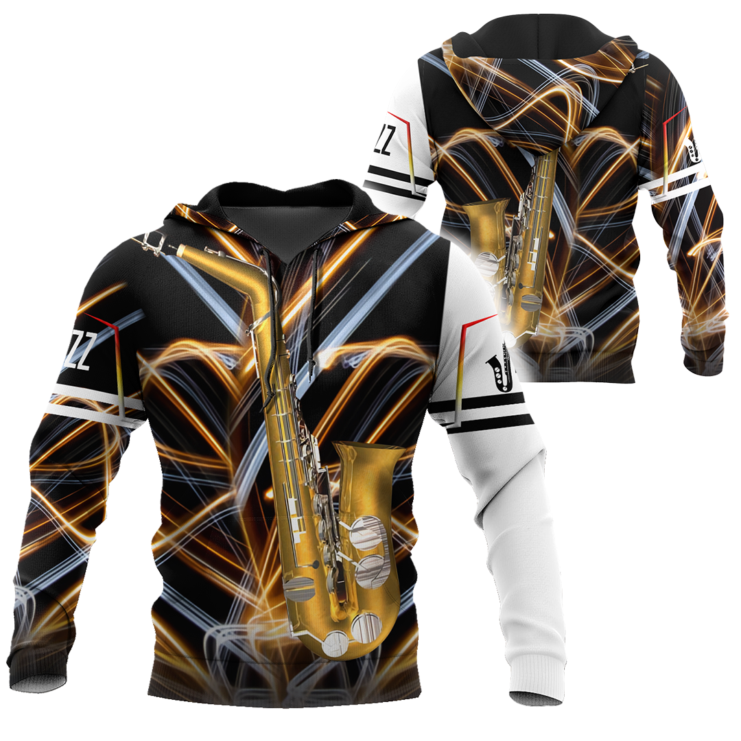 Saxophone music 3d hoodie shirt for men and women HG1141-Apparel-HG-Zip hoodie-S-Vibe Cosy™