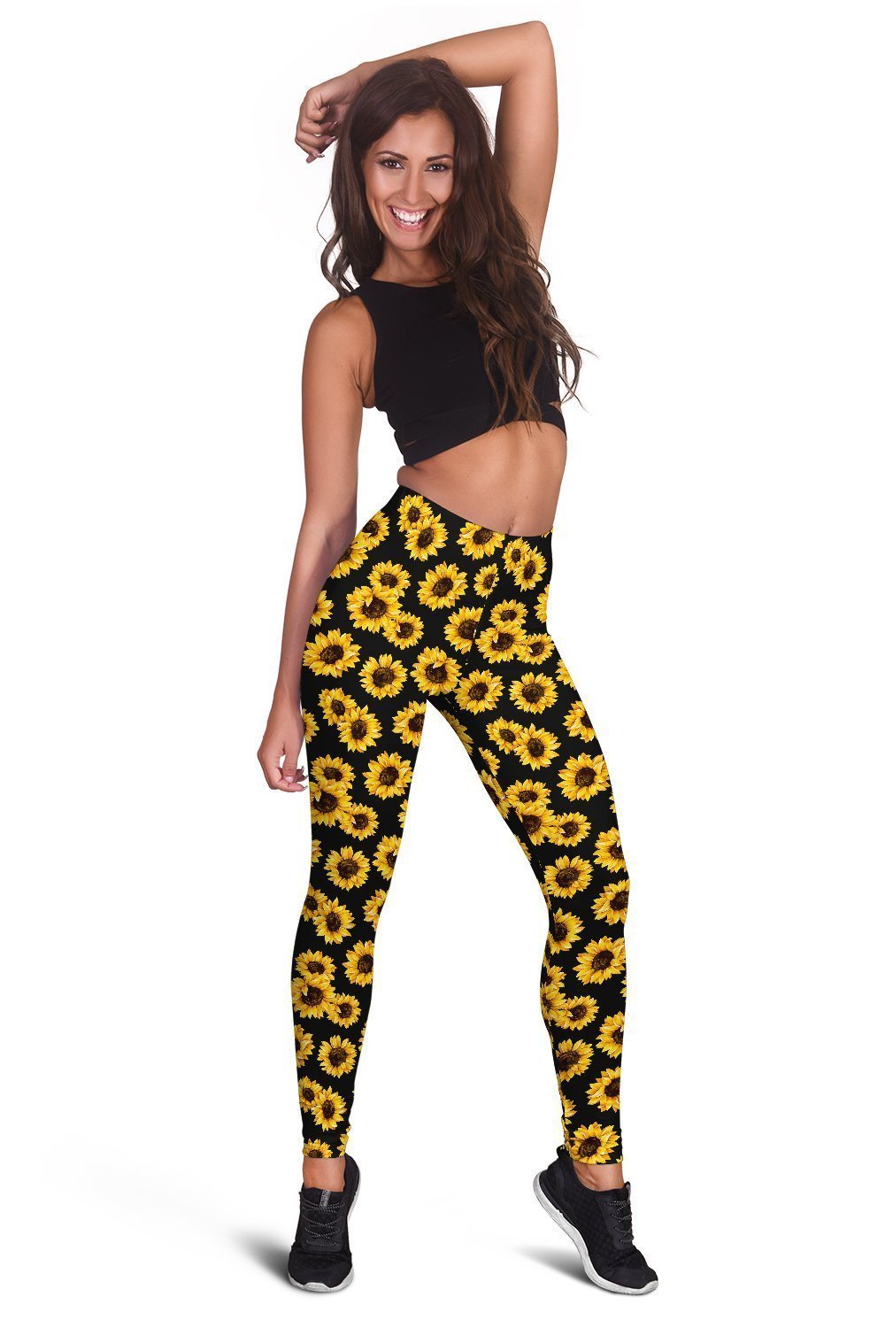 3D All Over Printing Sunflower Legging-Apparel-NTH-Legging-XS-Vibe Cosy™
