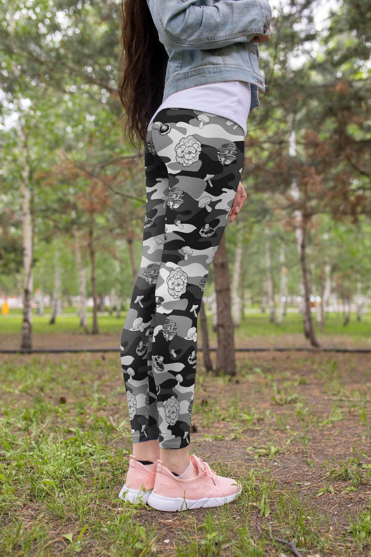 Camo Pants Mushroom Leggings-Apparel-NTH-Legging-S-Vibe Cosy™