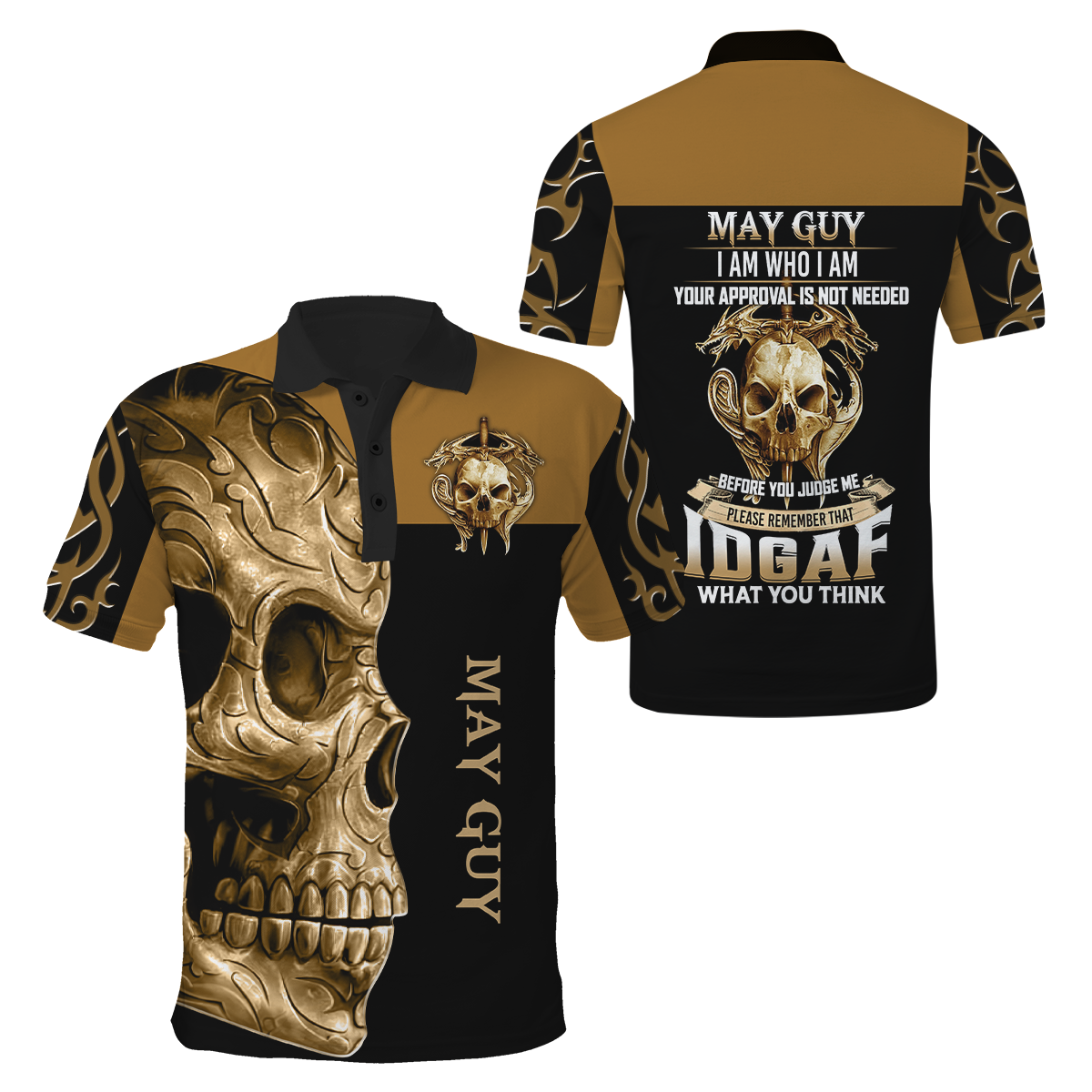 May Guy Skull 3D All Over Printed Hoodie