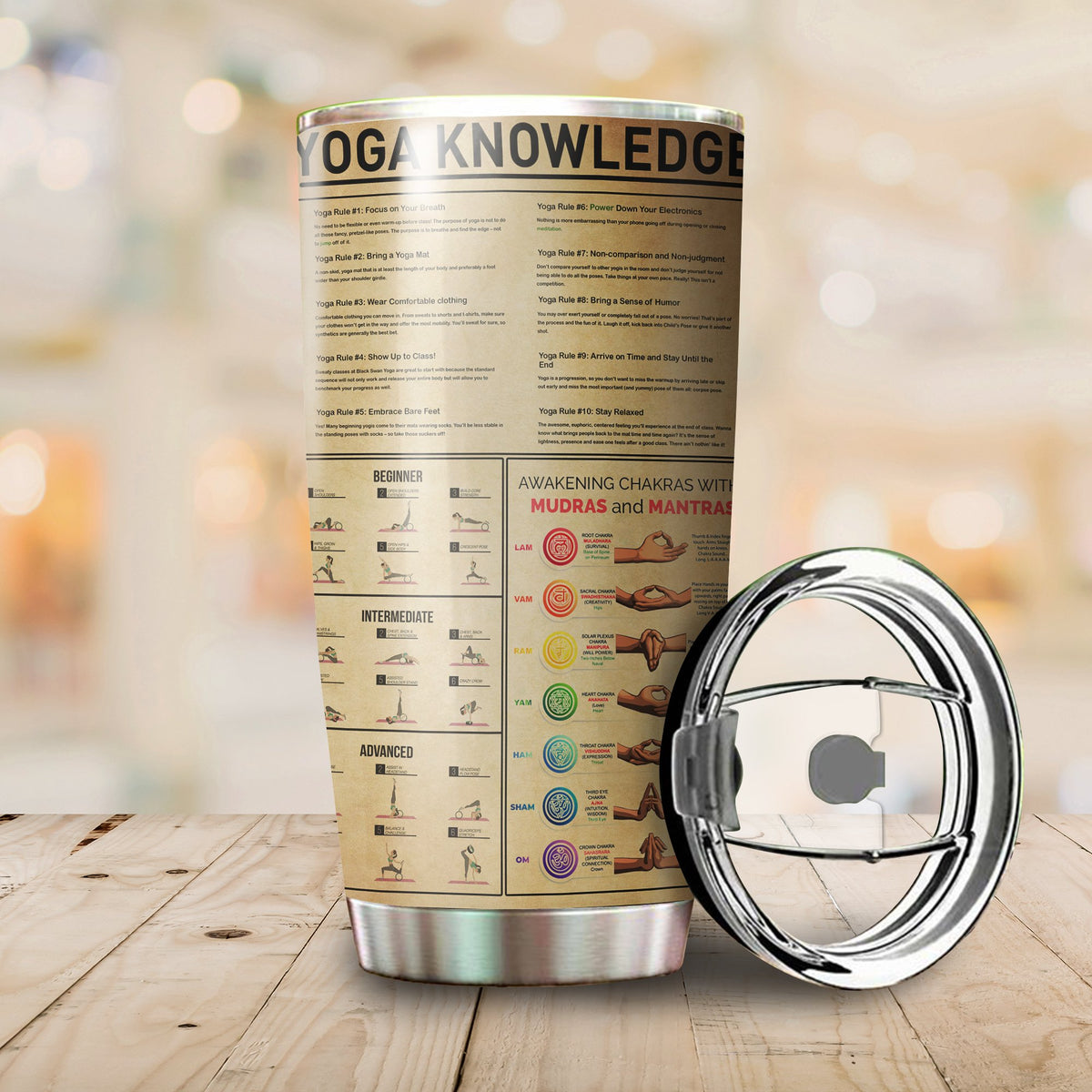 Yoga Knowledge Stainless Steel Tumbler 20 Oz Pi210305-Tumbler-NM-Vibe Cosyβ’
