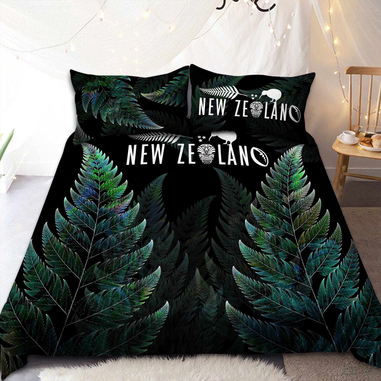 New Zealand Silver Fern Bedding Set Pi16072003