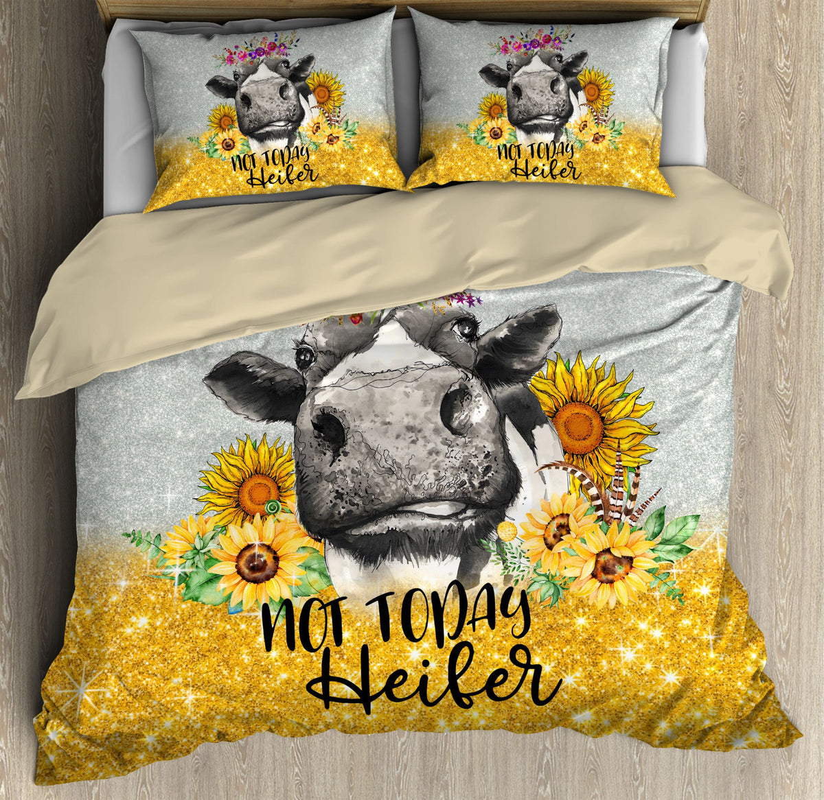 Not Today Heifer Bedding Set TR0907202S-Quilt-MP-Twin-Vibe Cosyβ’