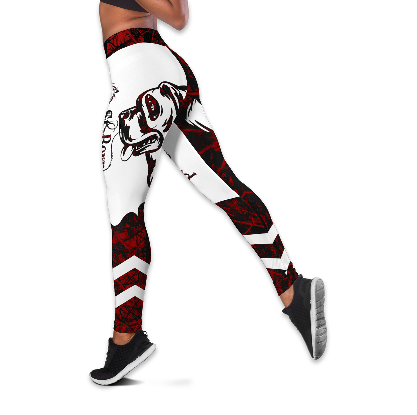 St. Bernard red tattoos legging + hollow tank combo DD09162001