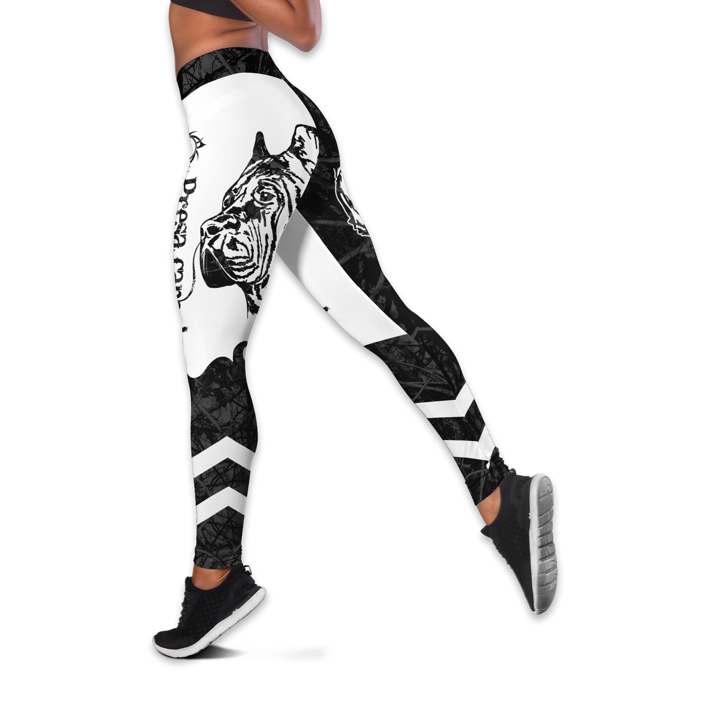 Presa canario black tattoos legging + hollow tank combo DD08132003S