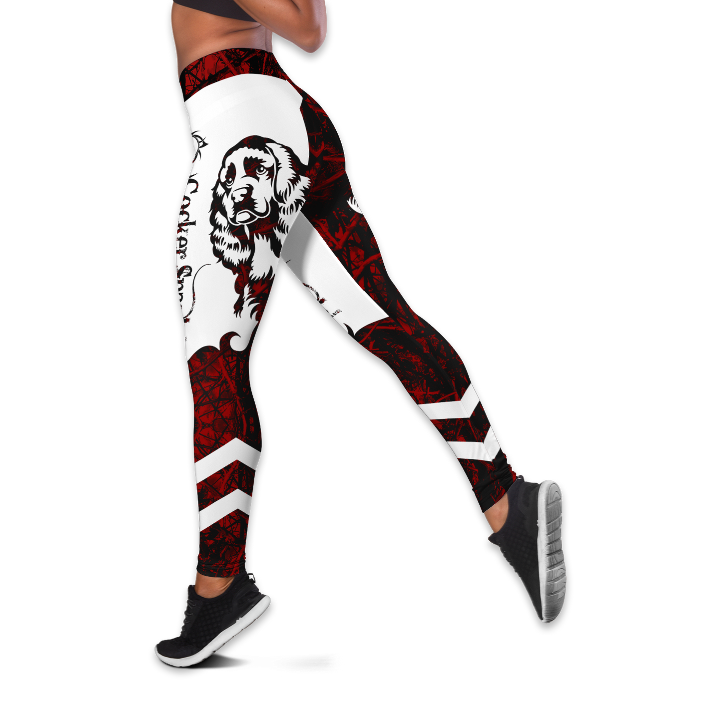 nao Cocker Spaniel tattoos legging + hollow tank combo DD08112004