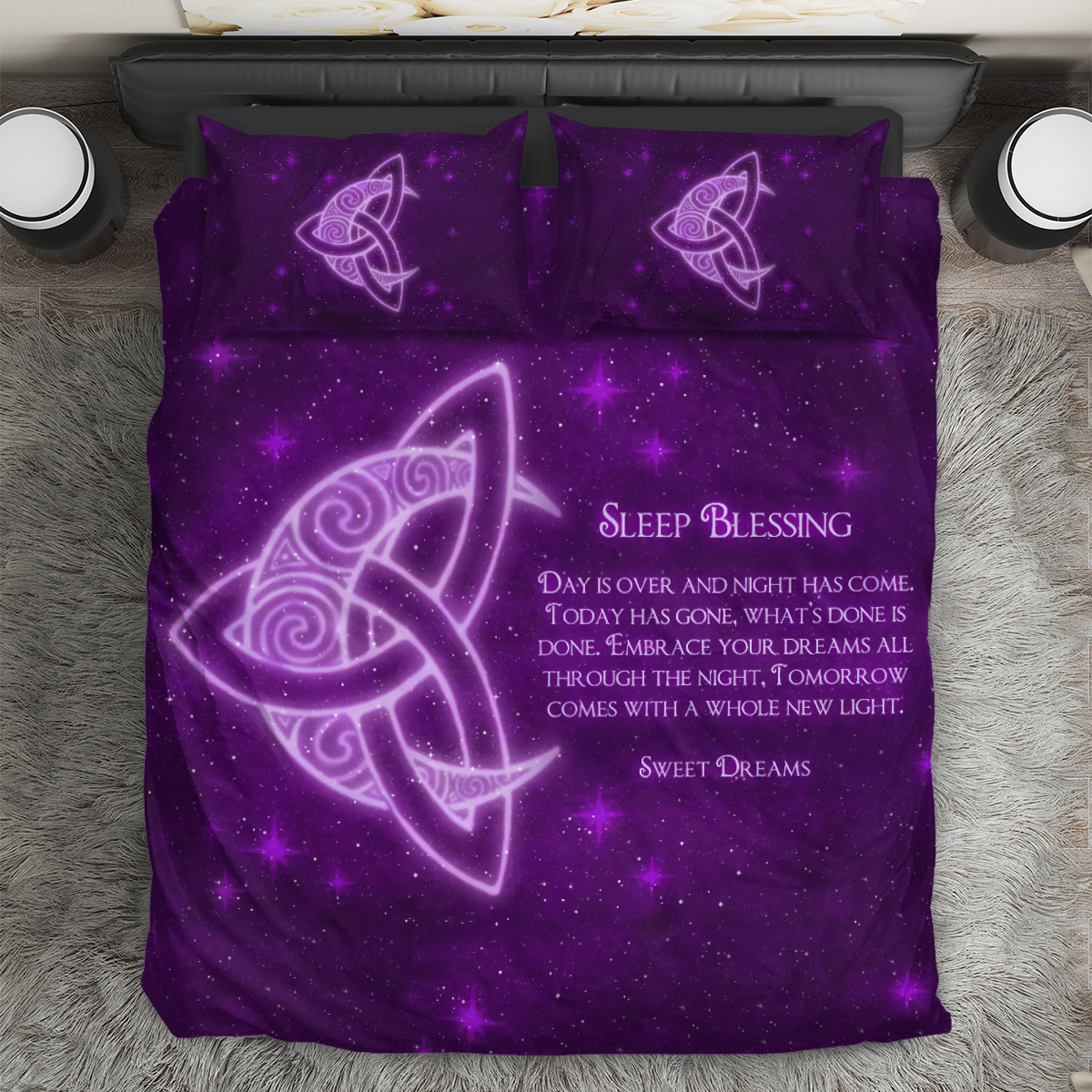 Purple Blessing Moon Bedding Set NM20061003-Bedding Set-NM-Twin-Vibe Cosy™