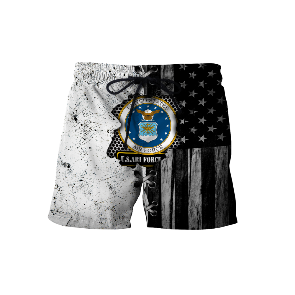 Veteran US Air Force in my heart 3D shirts for men and women BW