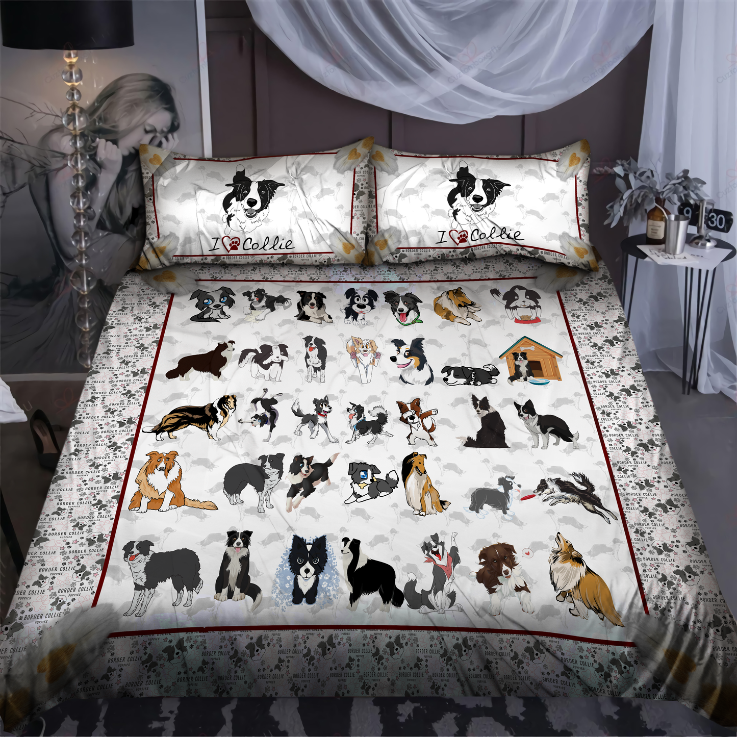 Border collie bedding set JJW31082001