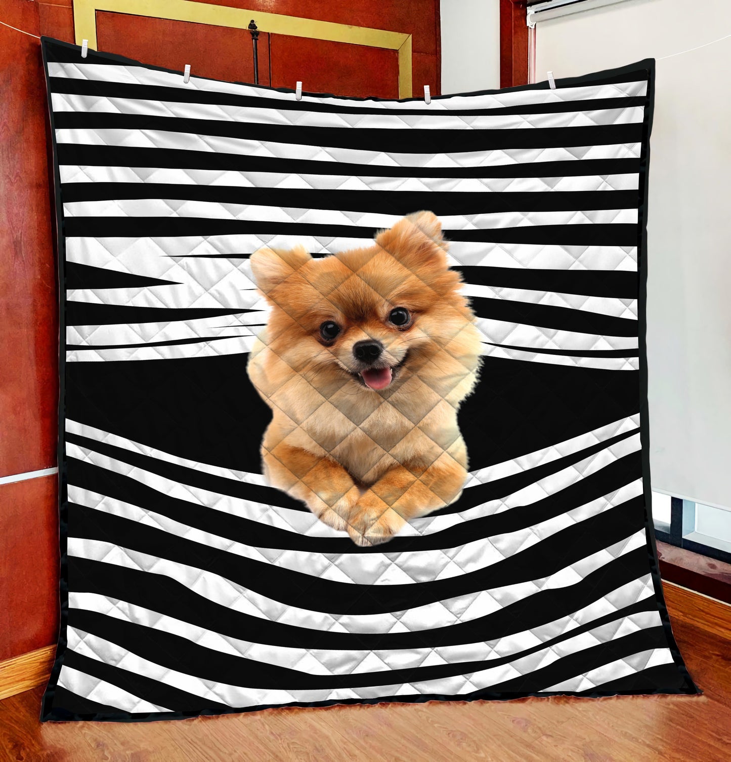 Pomeranian quilt DD09232003