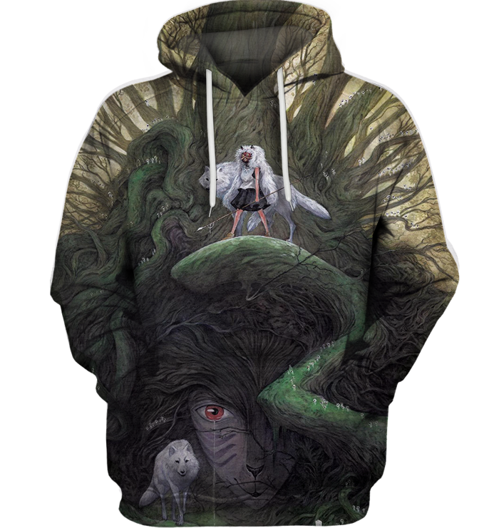 3D All Over Print Mononoke 04 Shirt-Apparel-HbArts-Hoodie-S-Vibe Cosy™