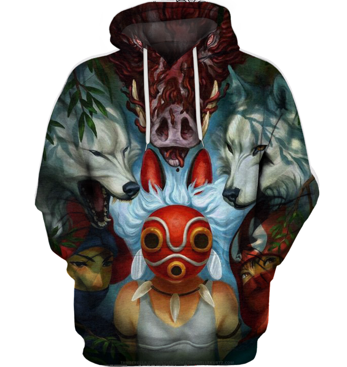 3D All Over Print Mononoke 07 Shirt-Apparel-HbArts-Hoodie-S-Vibe Cosy™