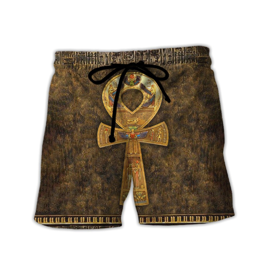 Ancient Egypt Ankh 3D All Over Printed Shirt Hoodie For Men And Women MP1001-Apparel-MP-Shorts-S-Vibe Cosy™