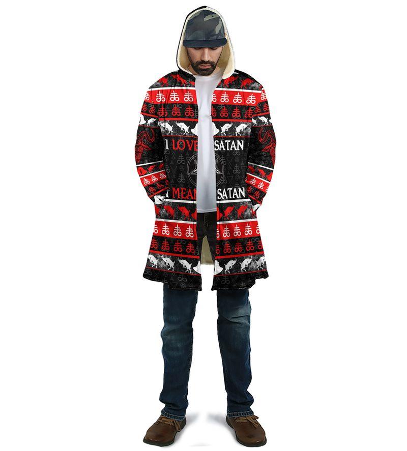 Satanic Tribal 3D All Over Printed Hooded Coat MP180302-Apparel-MP-Coat-S-Vibe Cosy™