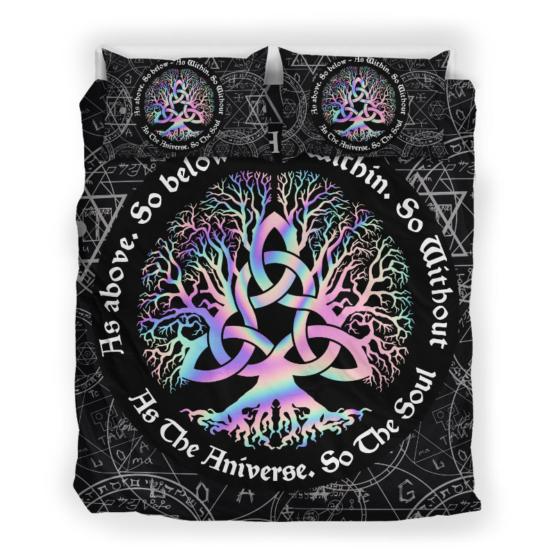 Wicca Tree of Life Bedding Set HAC110601-NM-Bedding Set-NM-Twin-Vibe Cosy™