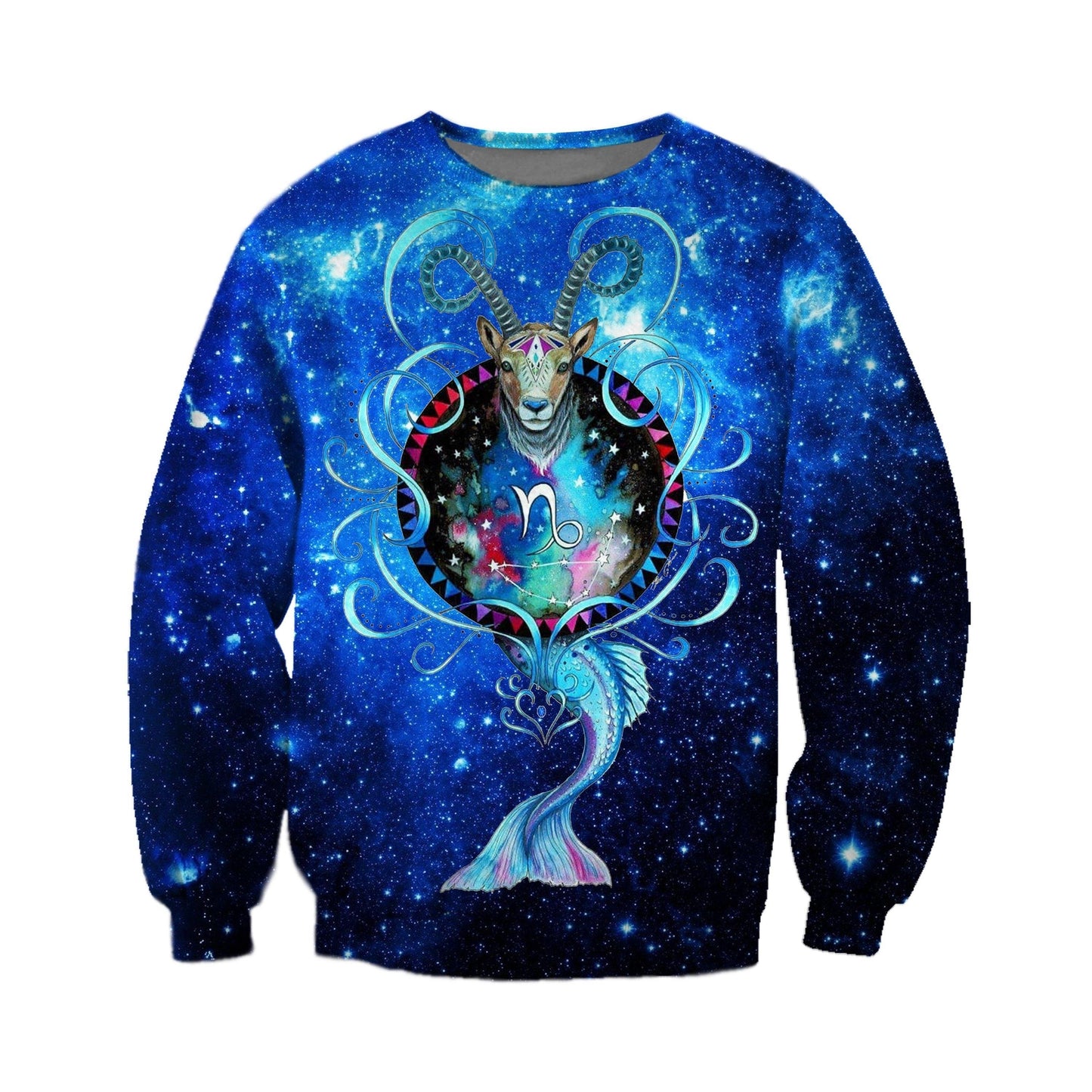 3D ALL OVER PRINTED CAPRICORN ZODIAC T SHIRT NTH160848-Apparel-NTH-Sweat Shirt-S-Vibe Cosy™