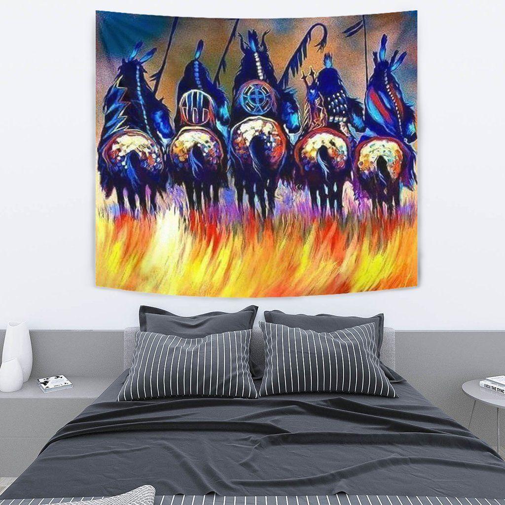Native American 3D All Over Printed Tapestry