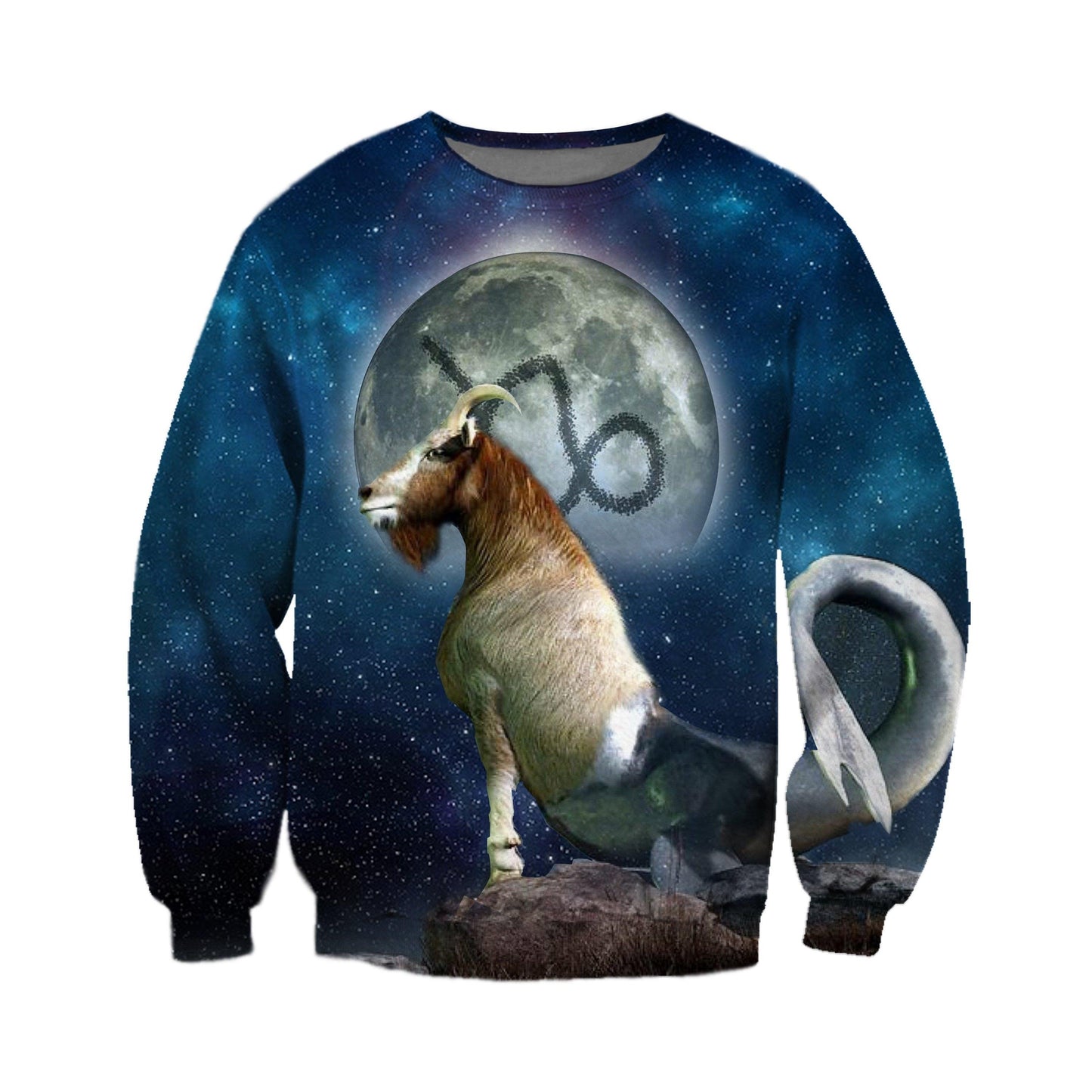 3D ALL OVER PRINTED CAPRICORN ZODIAC T SHIRT NTH160847-Apparel-NTH-Sweat Shirt-S-Vibe Cosy™