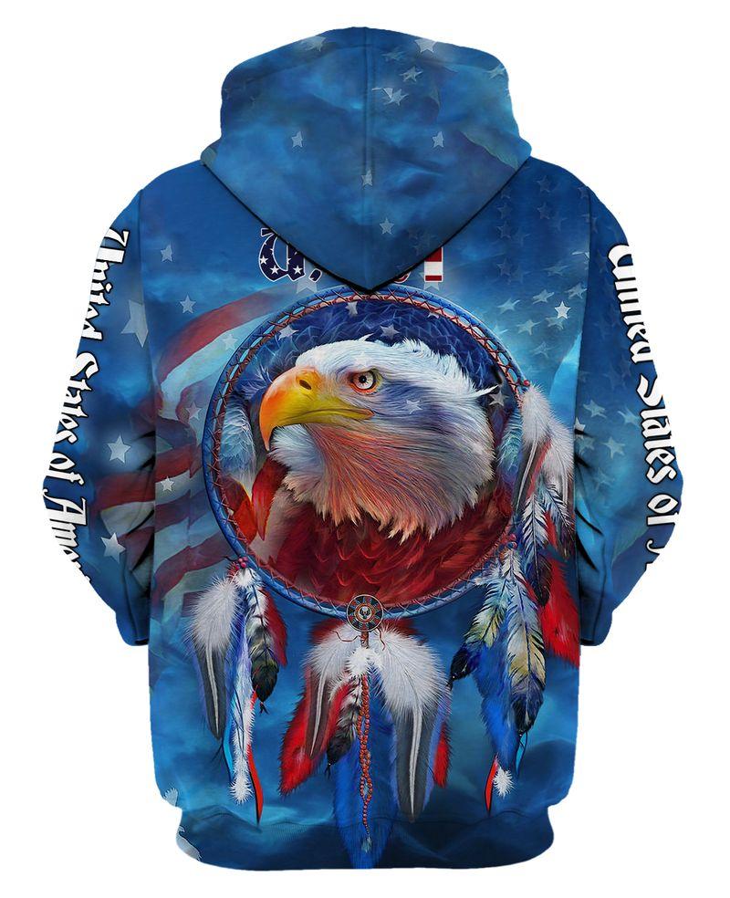 Native American Culture Eagle 3D All Over Printed Unisex Shirts