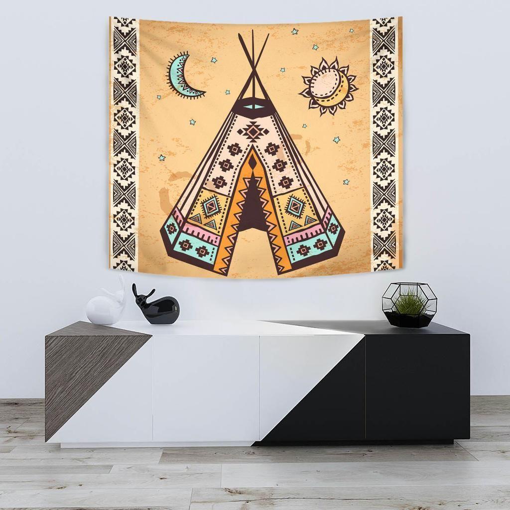 Native American 3D All Over Printed Tapestry