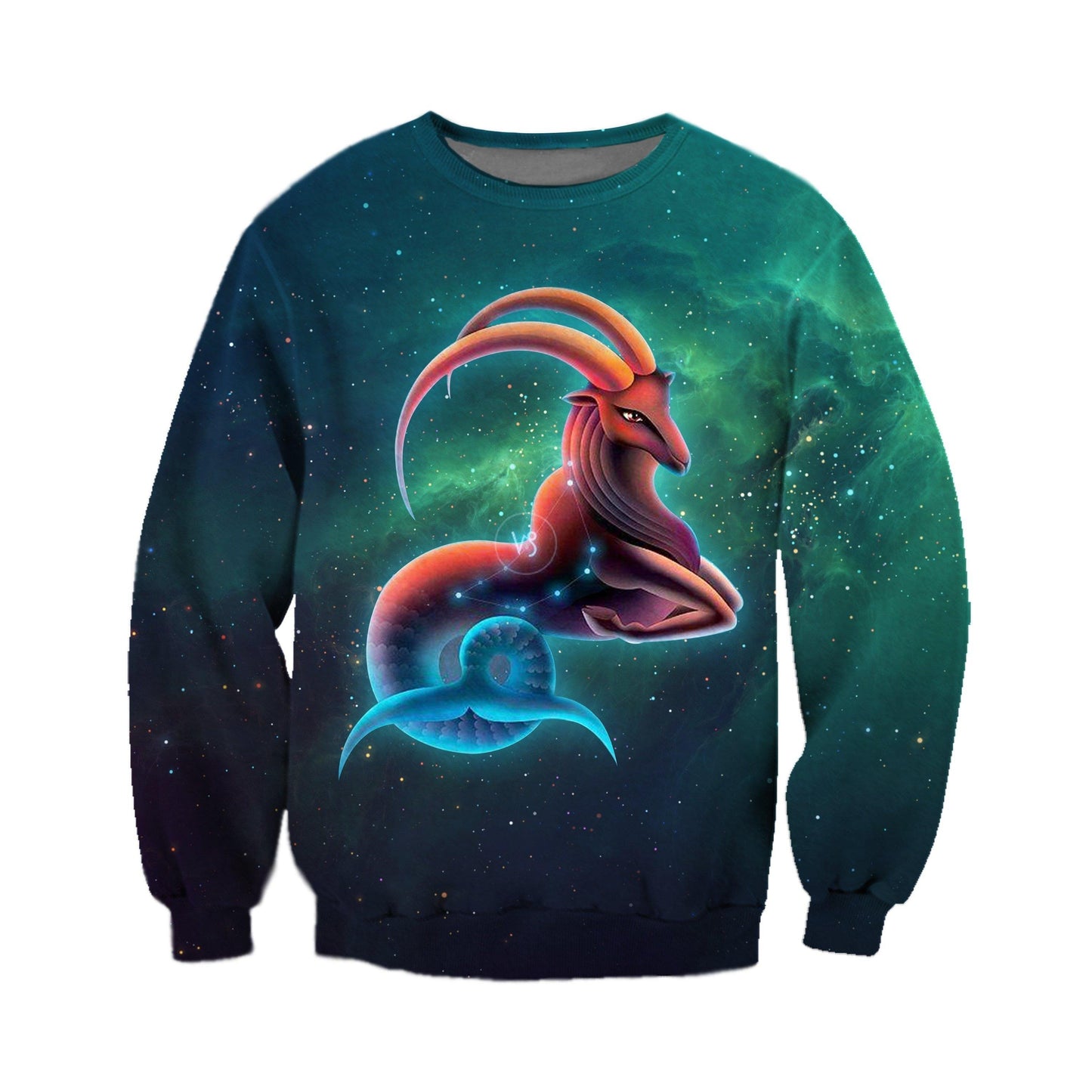 3D ALL OVER PRINTED CAPRICORN ZODIAC T SHIRT NTH160845-Apparel-NTH-Sweat Shirt-S-Vibe Cosy™