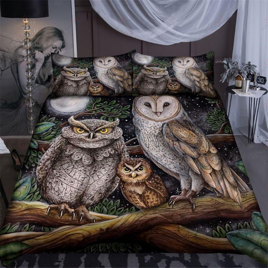 Owl Love For Night Dream Bedding Set SU120605-Quilt-SUN-King-Vibe Cosyβ’