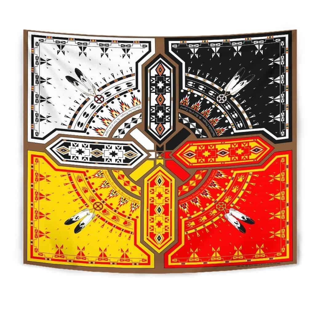 Native American 3D All Over Printed Tapestry