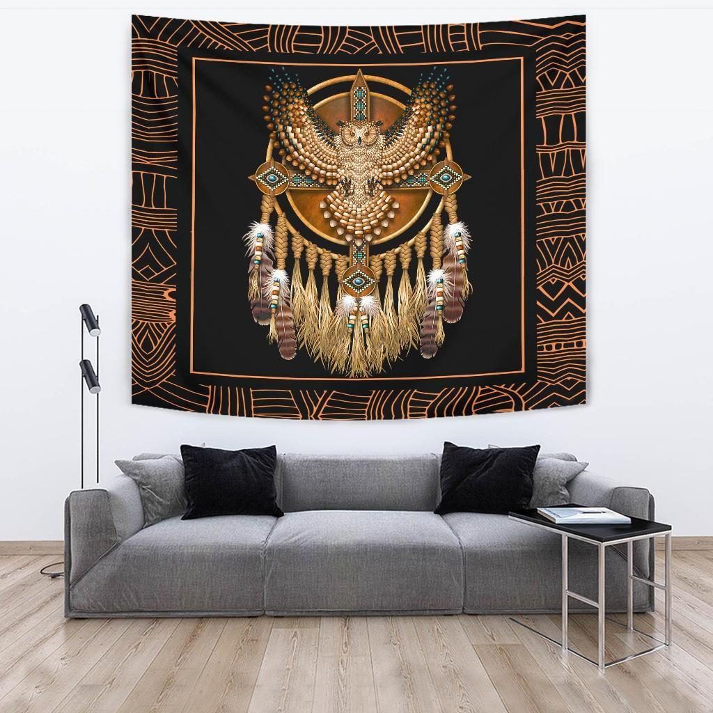 Native American 3D All Over Printed Tapestry